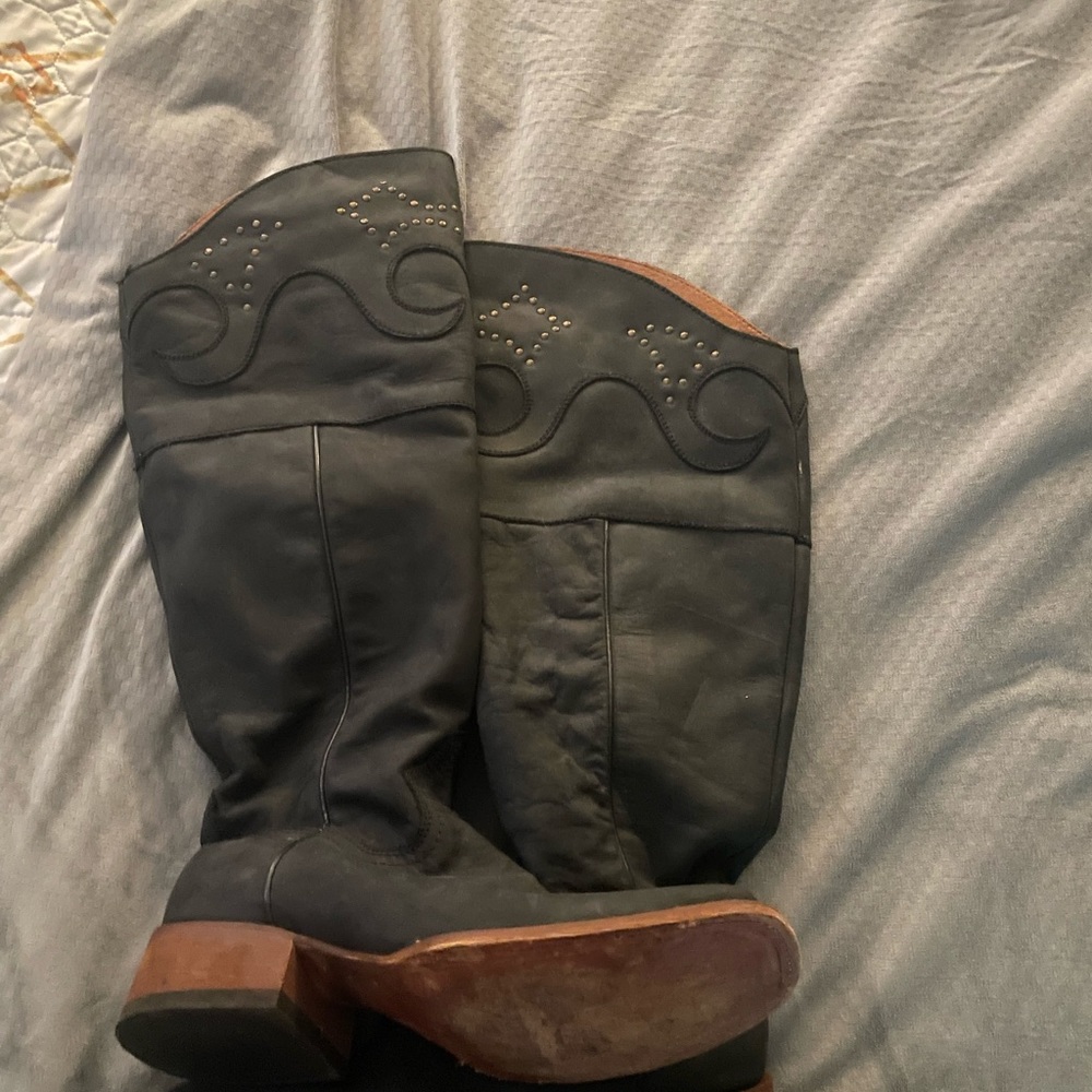 Right below knee boots